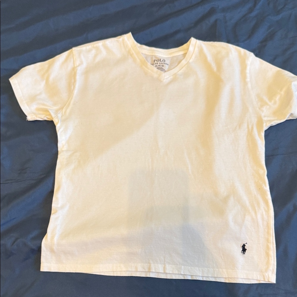 Polo by Ralph Lauren Boys White T-Shirt Undershirt XL